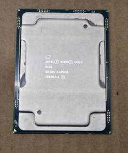 Intel Xeon Gold 6130 2.10Ghz 16 Core 22MB FCLGA3647 Processor SR3B9 - Picture 1 of 1