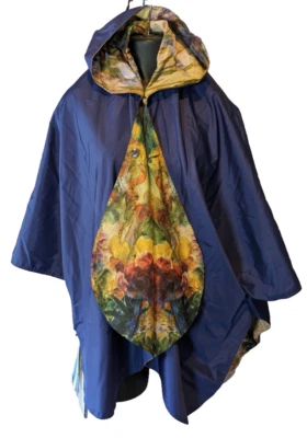 Capa de Viagem RainCaper Tiffany Peônias e Íris Reversível NOVA Fine Art - Imagem 1 de 4