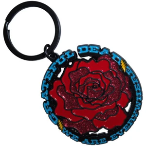 GRATEFUL DEAD - EVERYWHERE ROSE - METAL KEYCHAIN - BRAND NEW - MUSIC GRATEKEY07 - Picture 1 of 1