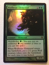 MTG 1x FOIL Wolfbriar Elemental Worldwake Modern Magic the Gathering Card x1 NM