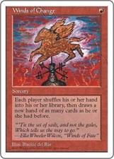 1x  Winds of Change Fifth Edition  MAGIC THE GATHERING CARD