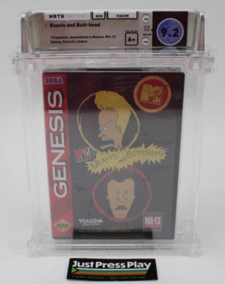 MTV's Beavis and Butt-Head Sega Genesis 1994 New/Sealed Wata Graded 9.2 A+ - Image 1 of 4