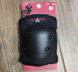 Triple Eight EP 55 Capped Skateboard Rollerblade Elbow Pads Large Black - Picture 1 of 2