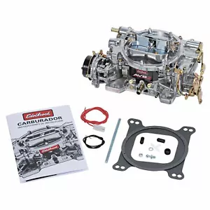 CARBURATORE EDELBROCK AVS2 #1905 650 CFM CON STROZZATORE MANUALE FINITURA SATINATA NON EGR - Foto 1 di 6
