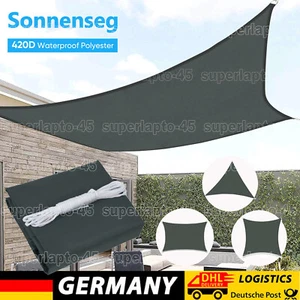 Sonnensegel WASSERDICHT Sonnenschutz Windschutz UV-Schutz Garten Terrasse - Bild 1 von 13