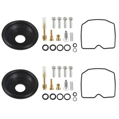 2 Carburetor Rebuild Kit Plunger Diaphragm For 1985-1990 Kawasaki EN450A 454 LTD - Image 1 of 4
