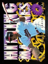 Carlos Baerga 1994 Fleer Ultra Hitting Machines Baseball Card Indians #2