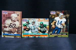 VTG LOT 1991 PRO SET NFL FOOTBALL 57 CARDS MIX Montana Cunningham Marino - Picture 1 of 5