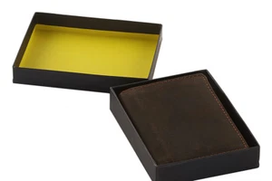 Vintage Distressed Leder RFID SAFE Kontaktlos Karte Ausweis Schutz Geldbörse 4081 - Bild 1 von 9