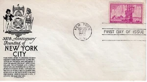 1953 FDC 300th Anniversary New York City C. Stephen Anderson ST3463 - Picture 1 of 3