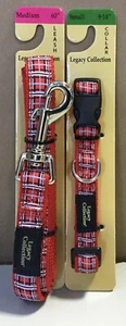 Sport It LLC Legacy Collection Matching Plaid 60” Leash & 9”-14” Collar For Dogs - Picture 1 of 1