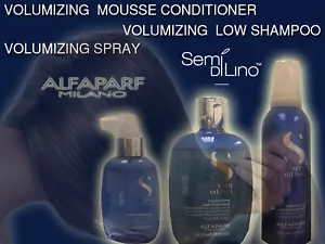 ALFAPARF MILANO Semi Di Lino Volumizing Low Shampoo Mousse Conditioner & spray - Picture 1 of 1