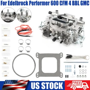 Carburetor For Edelbrock 1405 Performer 600 CFM 4 Barrel Carburetor,Manual Choke - Picture 1 of 10