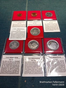 Turcja Pakiet FAO ONZ-Światowa Pomoc Głodowa 5 Kuru do 50 lir srebro 830 1977 - Zdjęcie 1 z 14