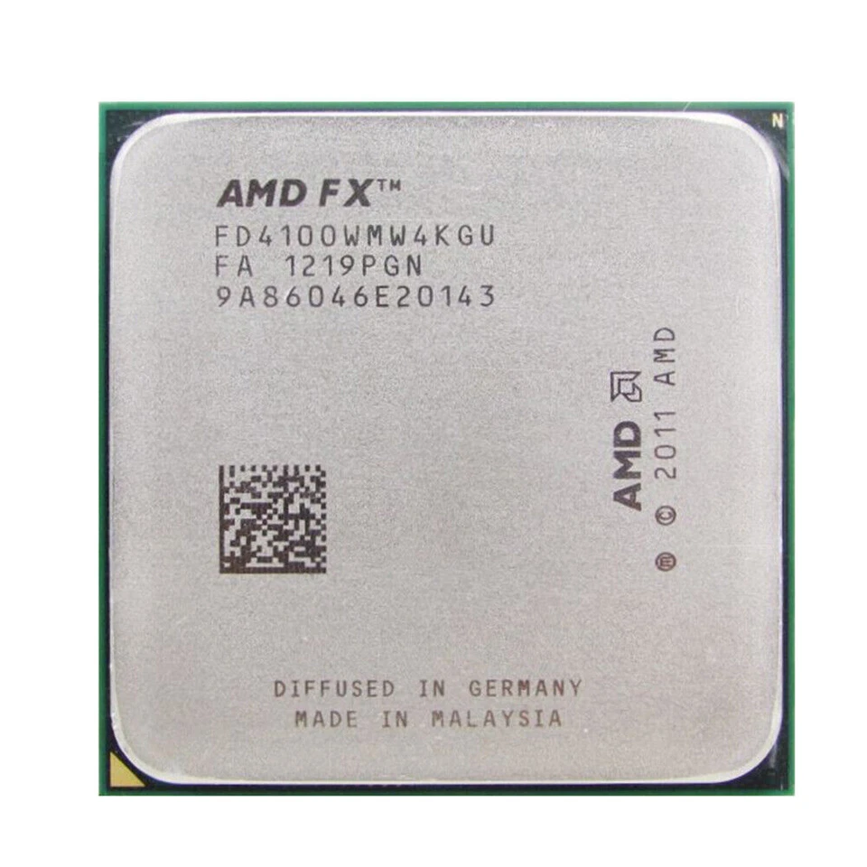 AMD FX 4100 CPU 3.6 GHz FD4100WMW4KGU Socket AM3+ Processor - Image 1 of 1