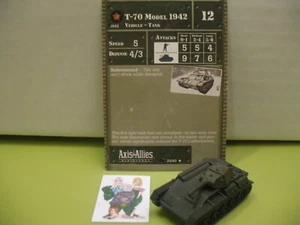 =Miniaturas Axis & Allies 1939-1945 T-70 Modelo 1942 con tarjeta 25/60= - Imagen 1 de 1