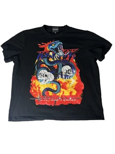 Rockstar Original schwarzes Herren T-Shirt Viper bedruckt Größe 3XL - Bild 1 von 4