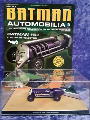 Batman Automobilia Car Collection No53 Batman #52 The Joker Roadster+ magazine. - Image 1 of 3