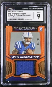 2023 PANINI CERTIFIED ANTHONY RICHARDSON ROOKIE MIRROR ORANGE JERSEY🔥147/249🔥 - Picture 1 of 2