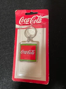 Vintage 1990 Coca Cola Coke Key Chain Bag Pull NOS New in Package - Picture 1 of 6