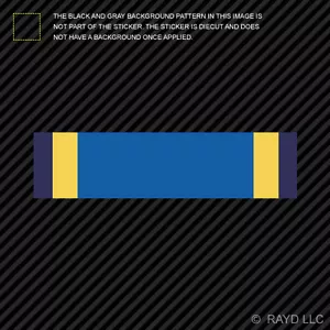 8" Aerial Achievement Medal Ribbon Sticker Self Adhesive Vinyl usaf aircrew - Foto 1 di 1