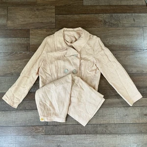 60s VINTAGE Size S Styled by Supreme St Louis Peach Skirt Suit Set Women's #292 - Picture 1 of 13