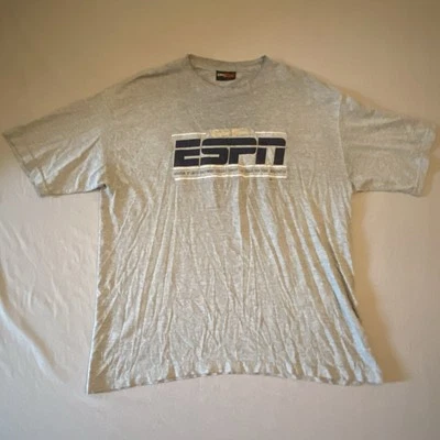 Camisa de Colección Espn Zone Para Hombre ?XL? Gris bordado desgastado aplastado usado Y2K Foto 1 de 4