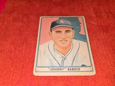 1941 PLAYBALL BASEBALL CARD #40 JOHNNY BABICH ATHLETICS VG - Image 1 of 2