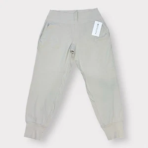 NEU Athleta Venice Jogginghose L Training Neu mit Etikett hellbeige meliert - Bild 1 von 7