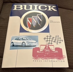 Seltene 1992 Buick Indycar Pressemappe Medienführer Gary Bettenhausen Jim Crawford - Bild 1 von 2
