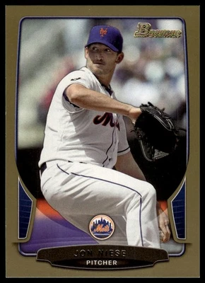 2013 Bowman Jon Niese #2 Gold - Image 1 of 2