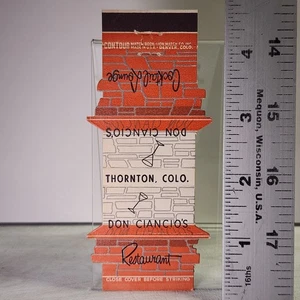 Don Ciancio's Restaurant Thornton Colorado Vintage 1950s Contour Matchbook - Picture 1 of 2