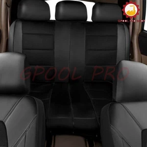 9Pcs Car Seat Cover Full Set PU Leather Front Rear Cushion Protector Accessories - Picture 1 of 11