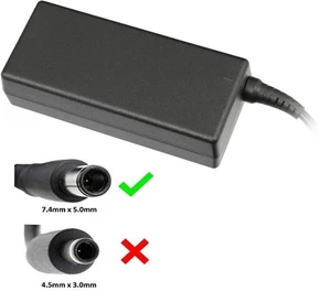 DELL Netzteil Ladegerät 65 Watt 7,5mm x5,0mm eckige Bauform - Bild 1 von 4