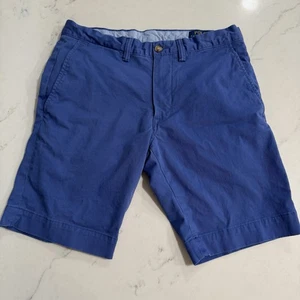 Polo Ralph Lauren Shorts Men's 30 Royal Blue Slim Stretch Fit 9" Chino Cotton - Picture 1 of 8