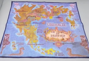 Original 1985 Vintage ULTIMA IV Quest of the Avatar MAPA DE TELA Origen 1ª EDICIÓN - Imagen 1 de 6
