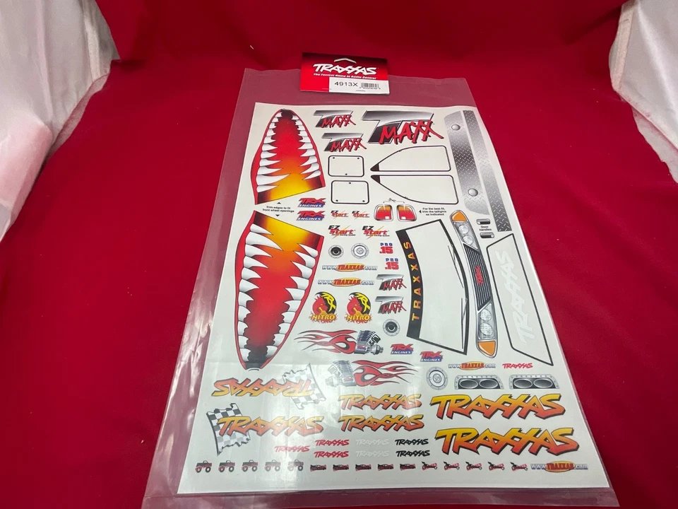 Traxxas 4913X  T-MAXX .3.3 .15 2.5 JAWS decals stickers  decal sheet  tra4913x - Image 1 of 3