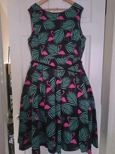 Flamingo Tea Dress/Lindy Bop Size 22/24 - Picture 1 of 11