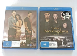Breaking Dawn Part 1 (New/Sealed) & Part 2 (VG Used) – Twilight Saga Blu-ray - Picture 1 of 4