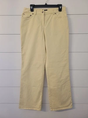  Brooks Brothers 346 Stretch Chino Pants Womens Sz 10 Light Yellow - Image 1 of 4