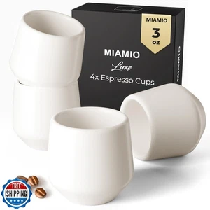 MIAMIO - Espressotassen 4er Set (3 oz) / Espressotasse, Keramik Espressotassen, - Bild 1 von 5