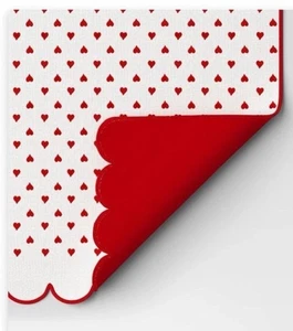 Threshold Red & White Hearts Valentine Reversible Table Runner 14" x 72" NWT - Picture 1 of 3