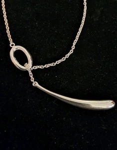 Collana catena Robert Lee Morris argento sterling 925 lariat studio RLM - Foto 1 di 5