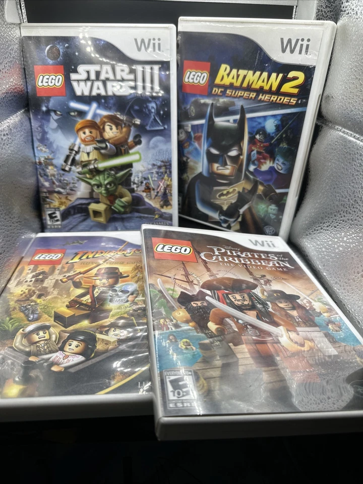 Lote de juegos Nintendo Wii - Lego Batman Star Wars Indiana Jones ¡MÁS! Foto 1 de 4