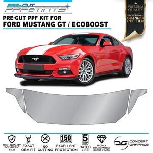 Película de protección de pintura PPF con astillas de piedra para capó y sujetador de ala para Ford Mustang 2015-17 - Imagen 1 de 4
