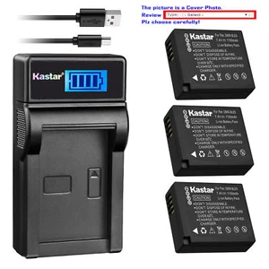 DMW-BLE9 Battery or LCD Charger for Panasonic DMW-BLE9E DMW-BLE9PP DMW-BLG10 - Picture 1 of 21