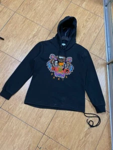 Kenzo Women's Pullover Boxy Hoodie Sweatshirt Logo Designer - Picture 1 of 17