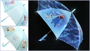 Umbrella Children Kids Elsa Anna Frozen Character Girl Illuminating Lighting Up - Picture 1 of 8