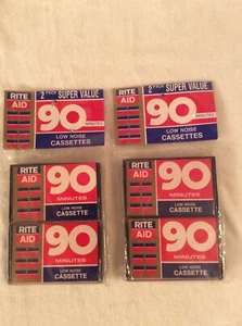 Lot Of 4 Four 90 Minute Low Noise Cassette Tapes New - Picture 1 of 2