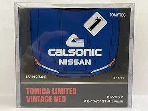 Tomica Limited Vintage Neo Tomytec LV-N234a Nissan Skyline GT-R R32 Calsonic - Picture 1 of 3